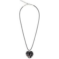 Colar Coração Obsidiana Negra