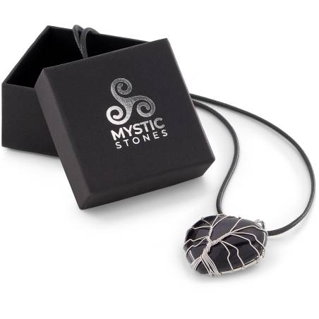 Black Obsidian Heart Pendant, natural energy stone, protective and healing amulet.