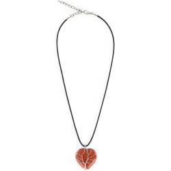 Colar Coração Jaspe Vermelho, pedra energética natural: desbloqueador, foco e autoestima!