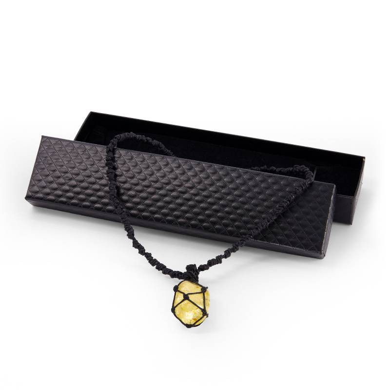 Handcrafted Pendant – Citrine. Positive energy, healing natural stones.