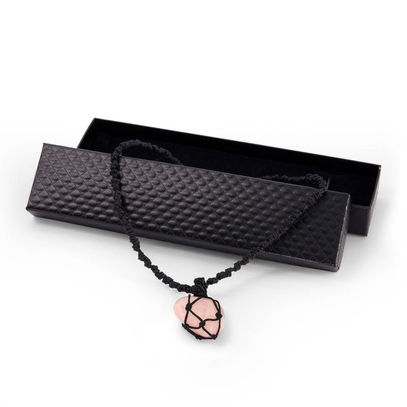 Colgante artisanal de créateur - Quartz rose