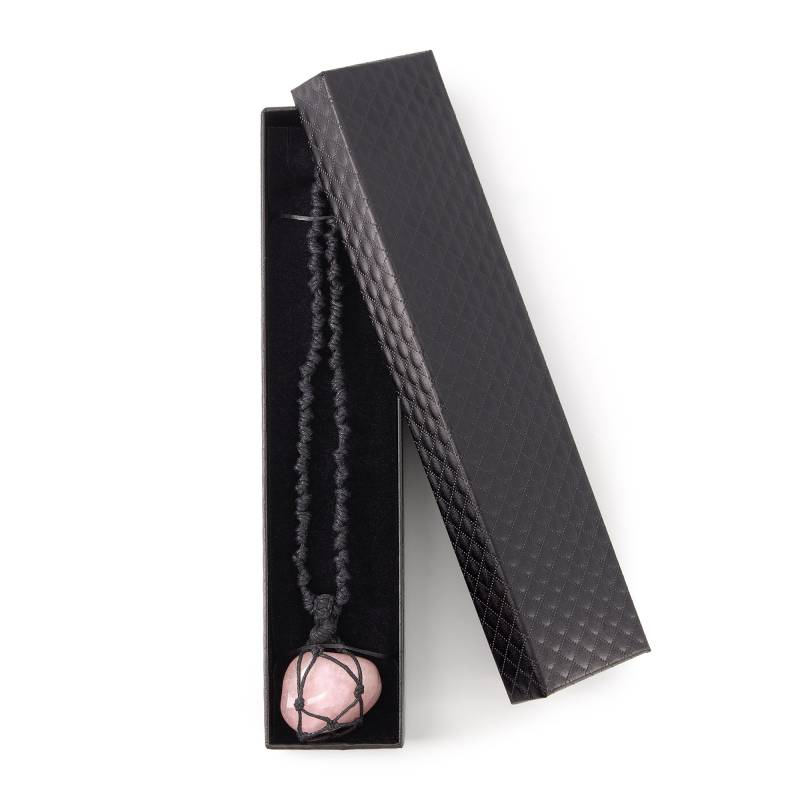 Handcrafted Stone Pendant – Rose Quartz