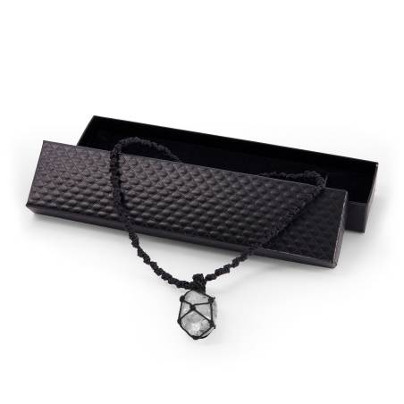 Handcrafted Stone Pendant – Crystal Quartz, clarity & harmony healing stone.