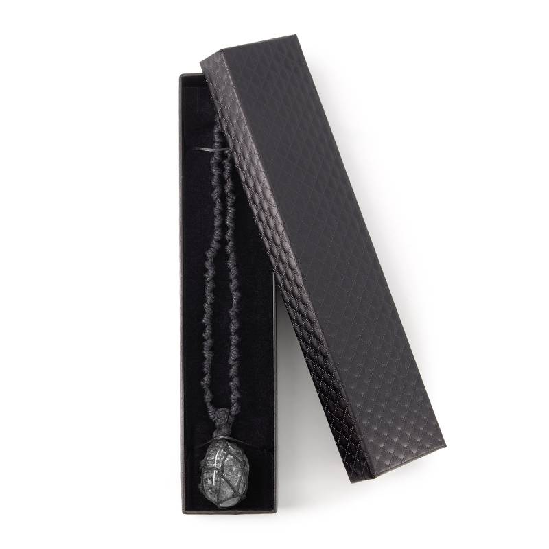 Handcrafted Stone Pendant – Crystal Quartz, clarity & harmony healing stone.