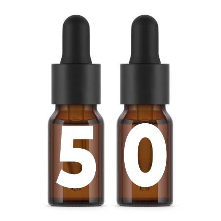 10ml Amber Glass Bottle Pack + Pipette Dropper Cap (50 sets)