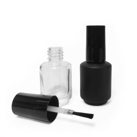 Refillable nail brush bottles