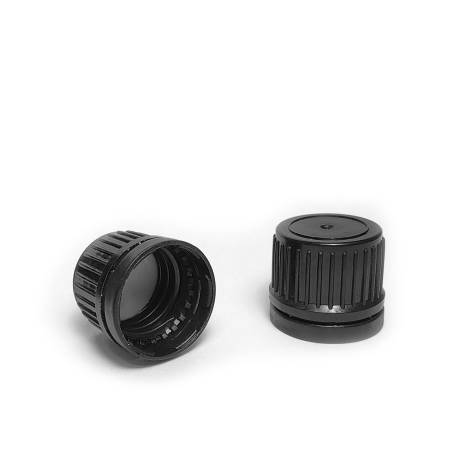 Bouchon noir Din18 strié...