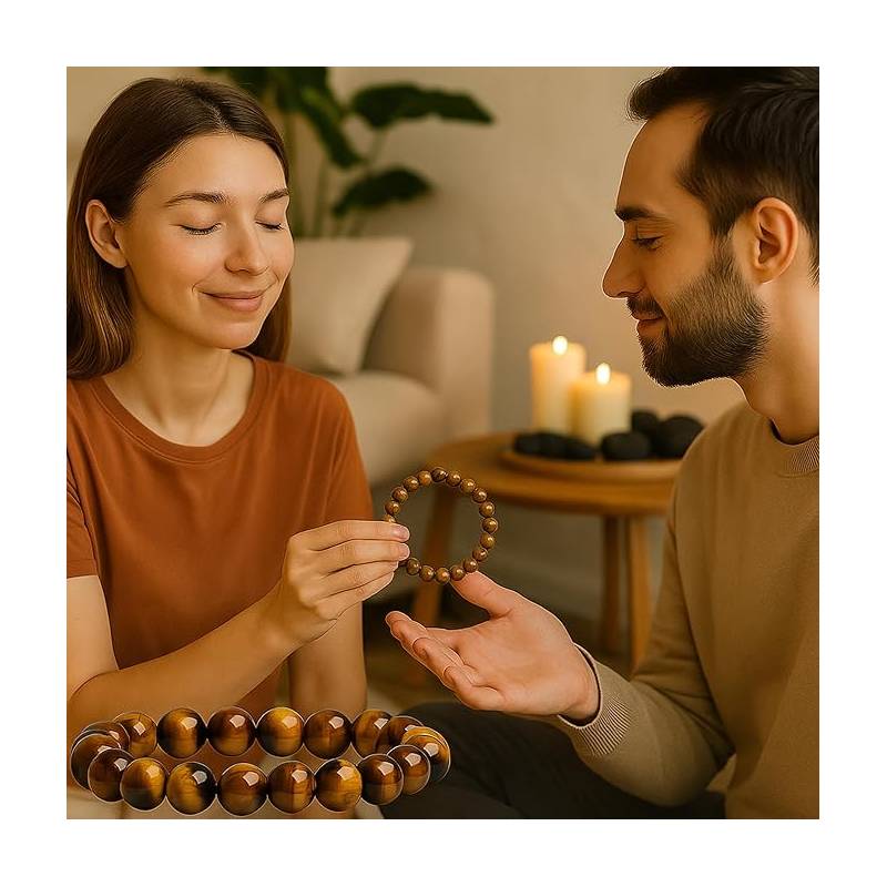 Pulseira de contas Olho de Tigre