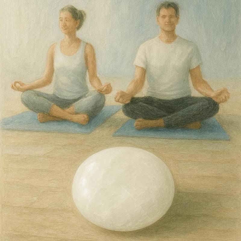 Flat Stone White Quartz