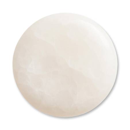 Flat Stone White Quartz