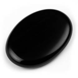 Pierre plate Obsidienne Noire