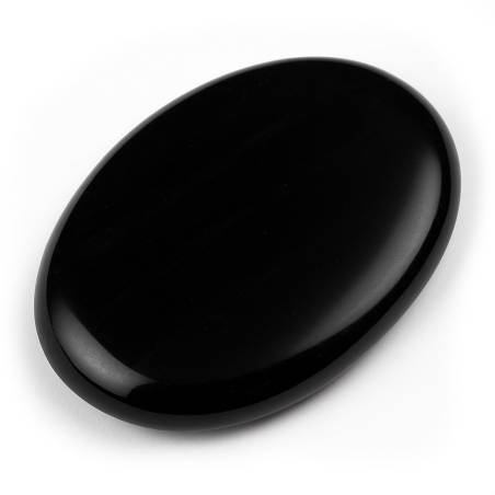 Pierre plate Obsidienne Noire