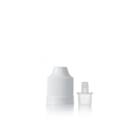 Tapón blanco para botella plástico 10 ml