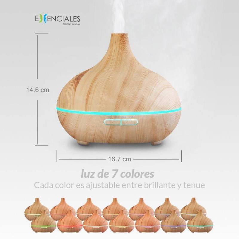 Difusor de aceites esenciales ultrasónico 300 ml