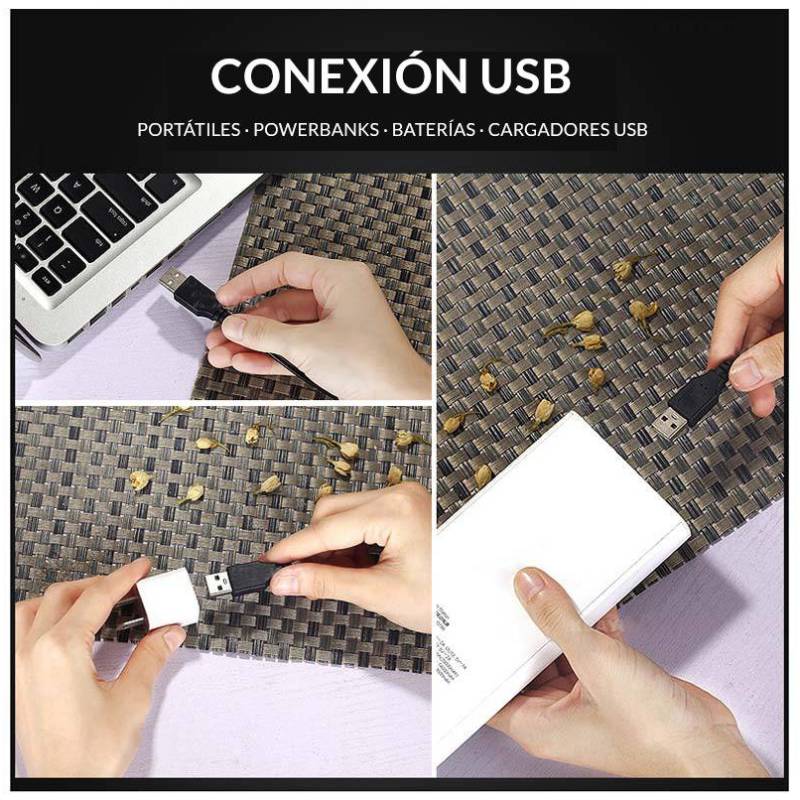 Difusor aceites esenciales SETTEN 130 ml USB