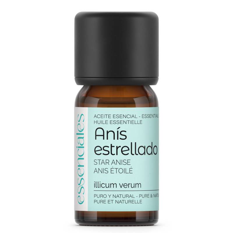 Aceite esencial de Anís estrellado o badiana, 100% puro y natural, 10 ml.