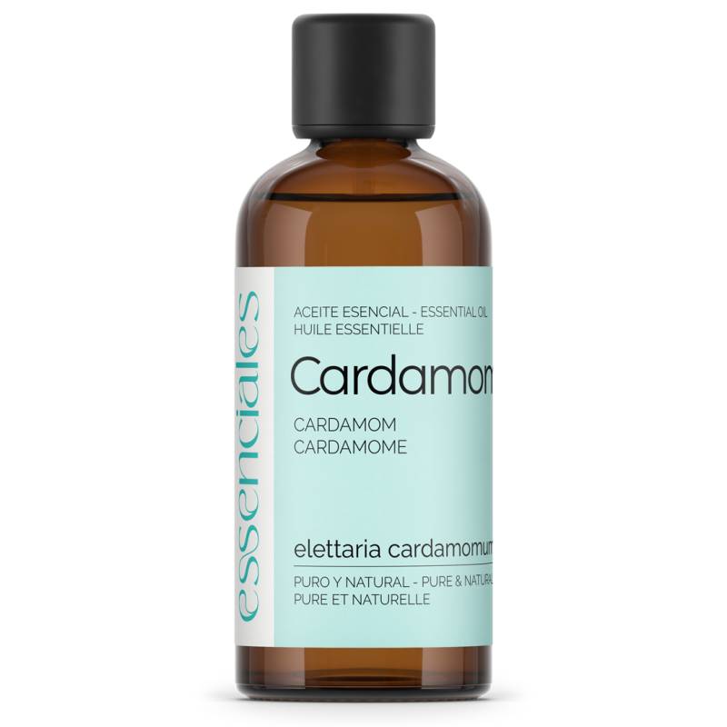 Cardamom Essential Oil, 100% pure & natural, includes glass pipette dropper, 100 ml.