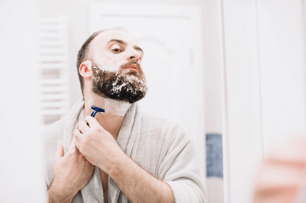 Afeitando la barba