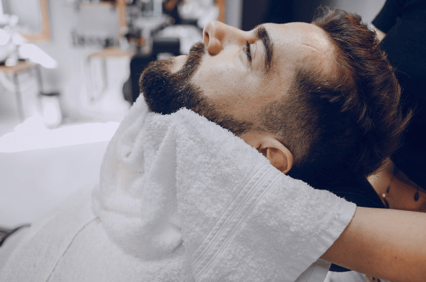 como secar la barba