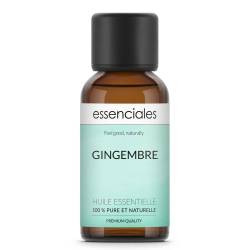 Aceite esencial de Jengibre, 100% puro y natural, 30 ml.