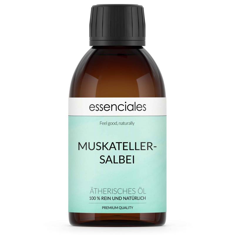 Aceite esencial de Salvia sclarea o romana, 100% puro y natural, 200 ml.