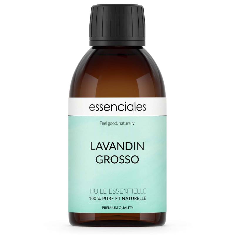 Aceite esencial de Lavandín Grosso, 100% puro y natural, 200 ml.