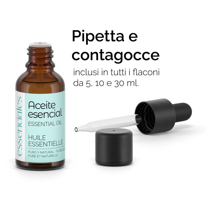 Tappo pipetta e contagocce inclusi.