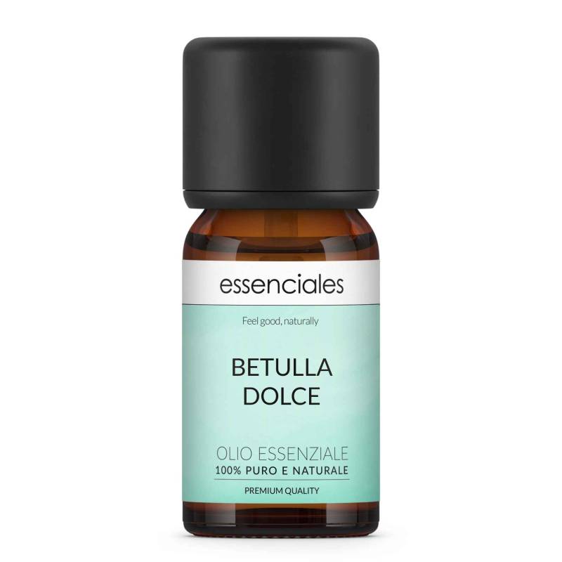 Olio essenziale di Betulla dolce, 100% puro e naturale, 10 ml.