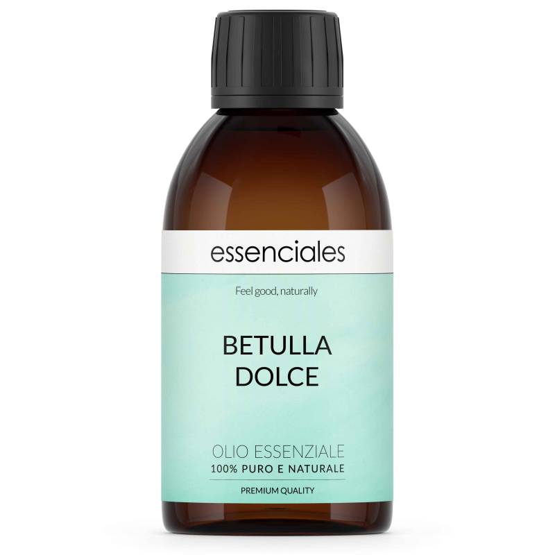 Olio essenziale di Betulla dolce, 100% puro e naturale, 200 ml.