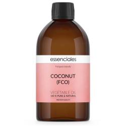 Liquid coconut oil (fractionated), pure & natural, 500 ml.