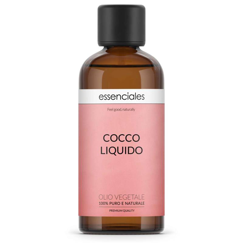 Aceite de coco líquido (fraccionado caprico caprilico), 100% natural,  100 ml