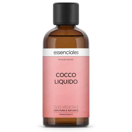 Aceite de coco líquido (fraccionado caprico caprilico), 100% natural,  100 ml