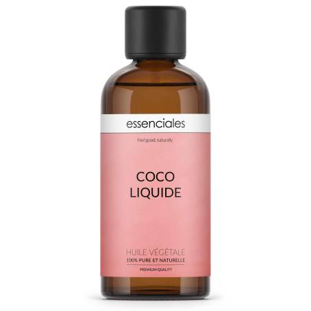 Aceite de coco líquido (fraccionado caprico caprilico), 100% natural,  100 ml