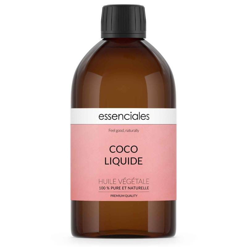 Aceite de coco líquido (fraccionado caprico caprilico), 100% natural,  500 ml