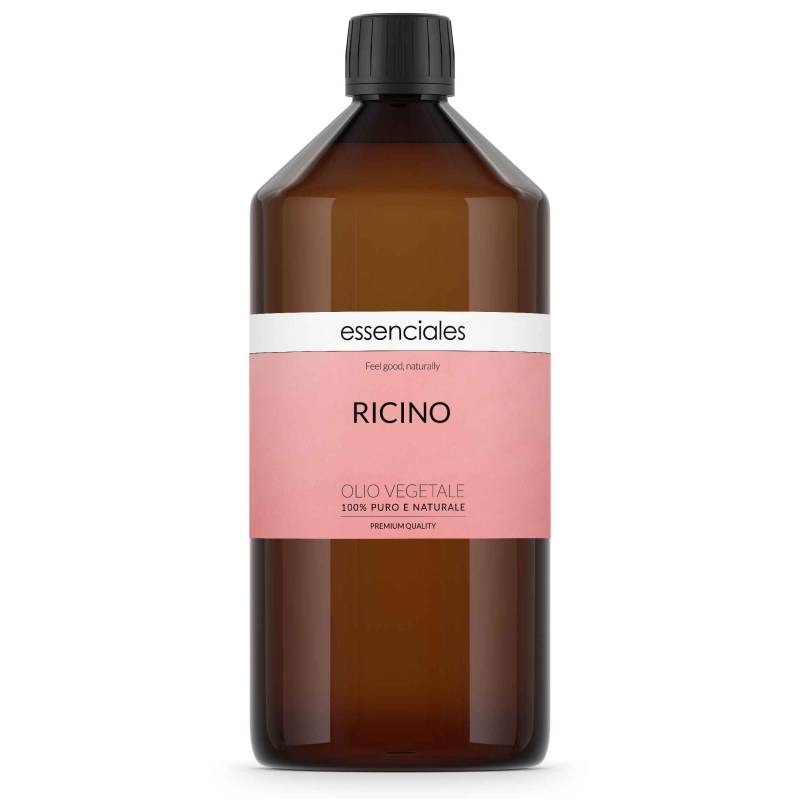 Aceite virgen de Ricino, 100% natural - Calidad superior, 1 litro.