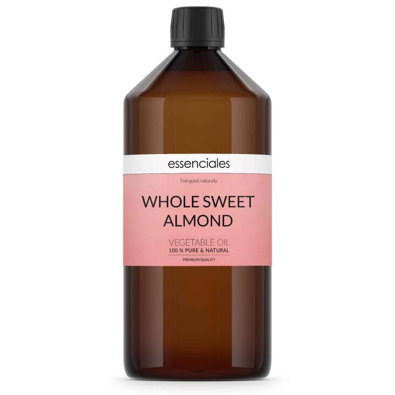 Sweet Almond Whole Oil, pure & natural, 1 litre.