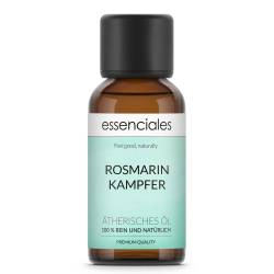 Aceite esencial de Romero alcanfor, 100% puro y natural, 30 ml.