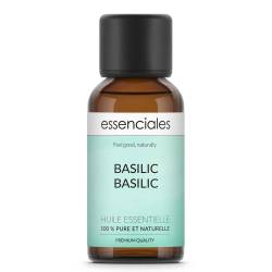 Aceite esencial de Albahaca basílico, 100% puro y natural, 30 ml.
