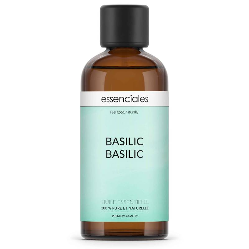 Aceite esencial de Albahaca basílico, 100% puro y natural, 100 ml.