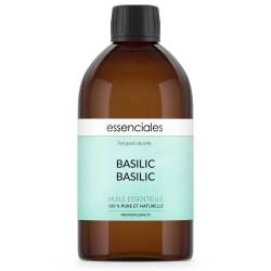 Aceite esencial de Albahaca basílico, 100% puro y natural,  500 ml.