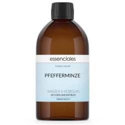 Agua de menta piperita, hidrolato 100% puro y natural, 500 ml.