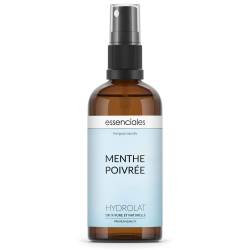 Agua de menta piperita, hidrolato 100% puro y natural, 100 ml.