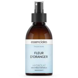 Agua de azhar natural, hidrolato puro y natural de Azahar, flor de naranja amarga, 200 ml.