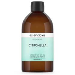 Aceite esencial de Citronela, 100% puro y natural, 500 ml.
