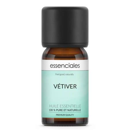 Aceite esencial de Vetiver, 100% puro y natural, 10 ml.